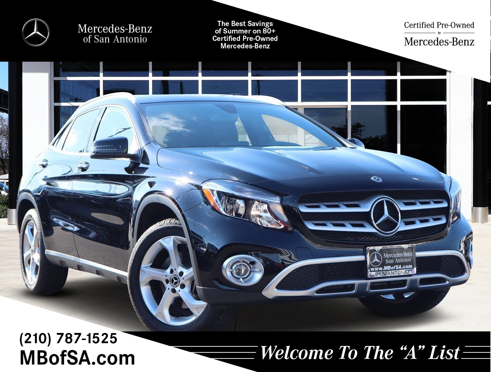 Certified Pre Owned 2019 Mercedes Benz Gla 250